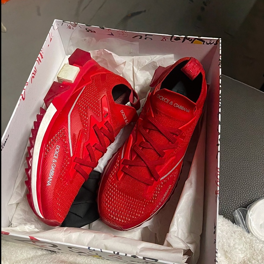 Dolce & Gabbana Red Men's Shoes